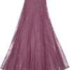 Плиссированная юбка с пайетками лавандово-розовая, фото 1